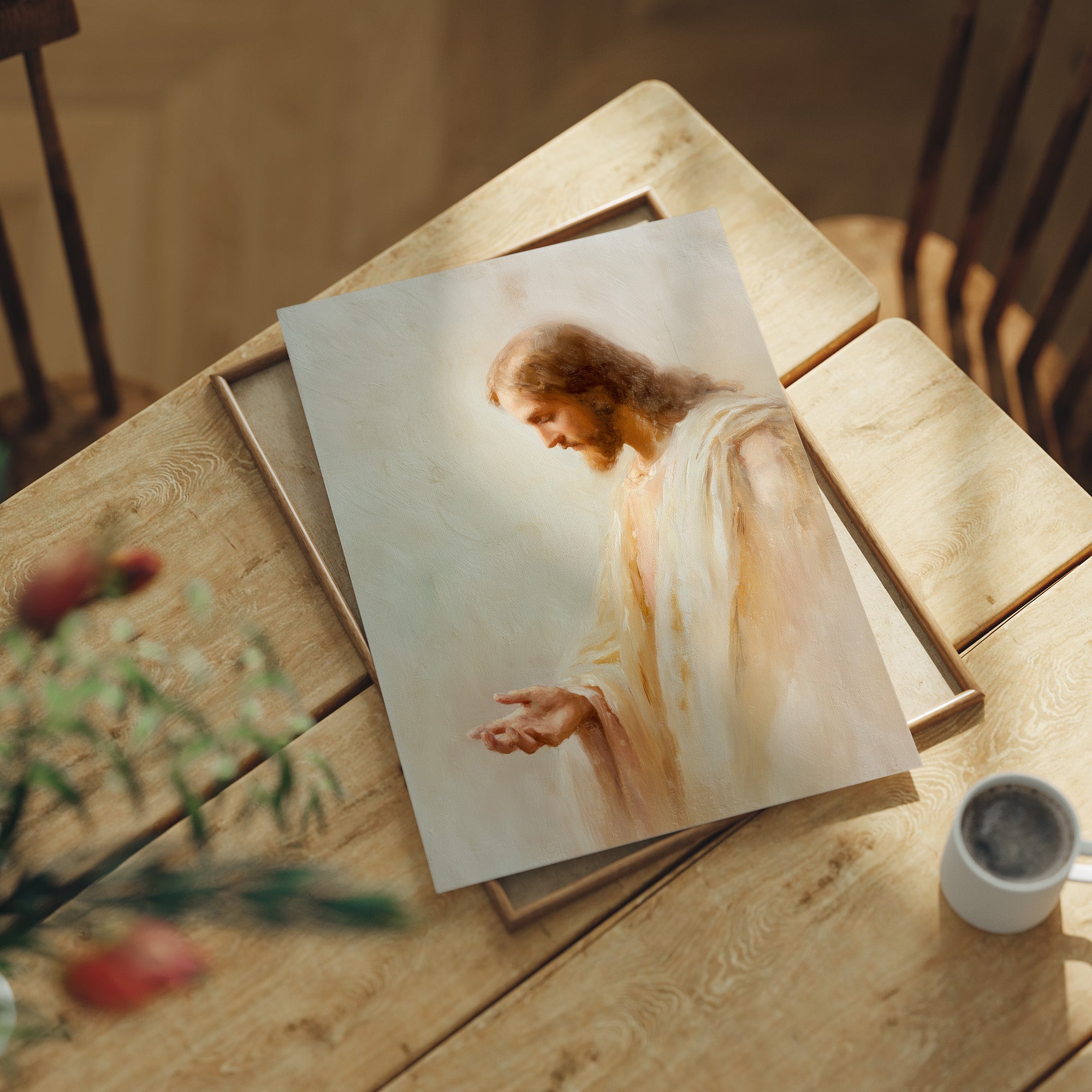 Gentle Light Embraces Sacred Offering