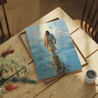 Solitary Path Through Azure Waters
