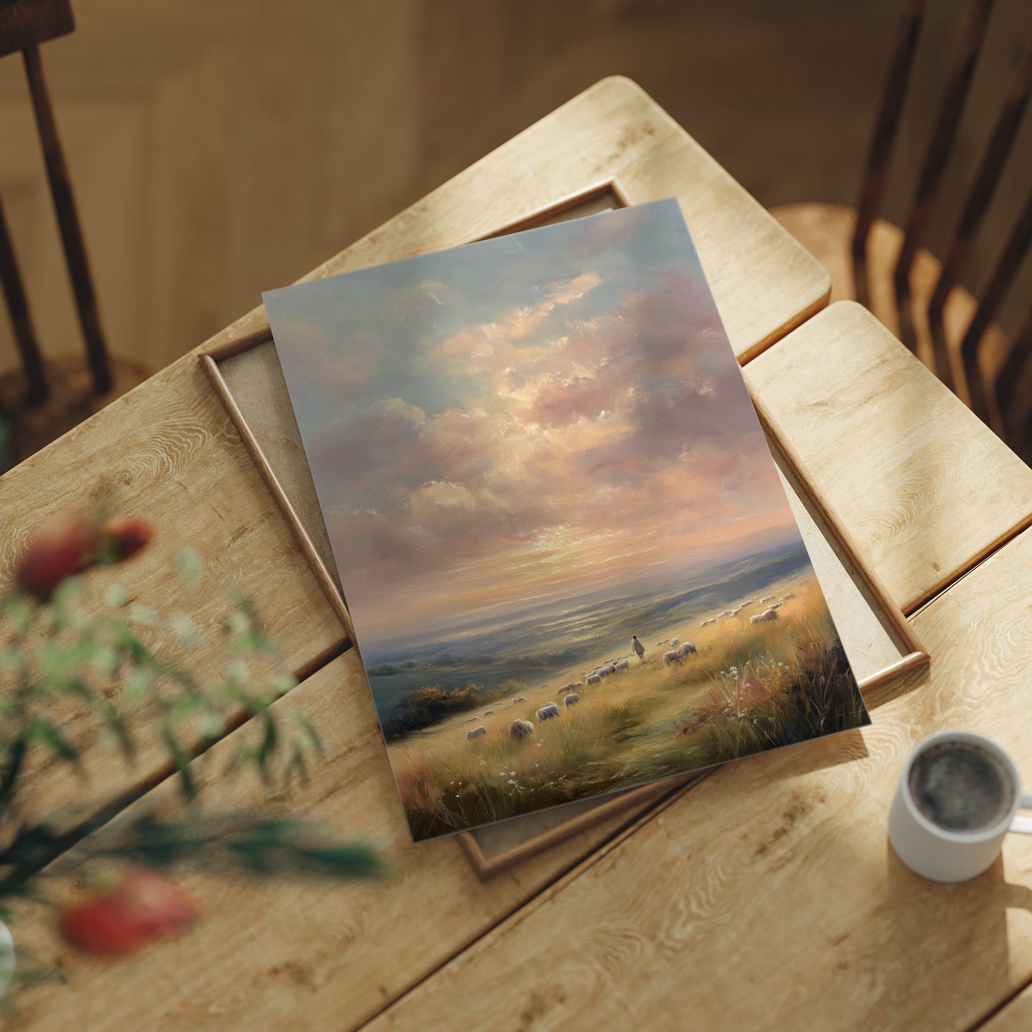 Shepherd's Solace Under Pastel Skies