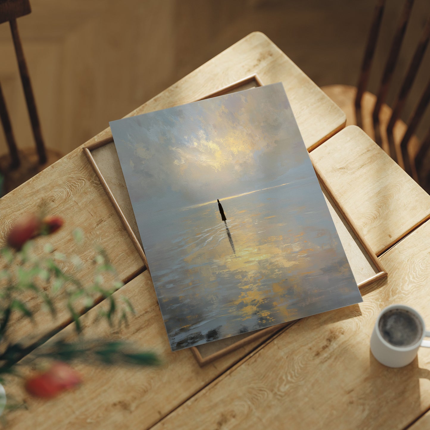 Solitude Walks Upon Golden Waters