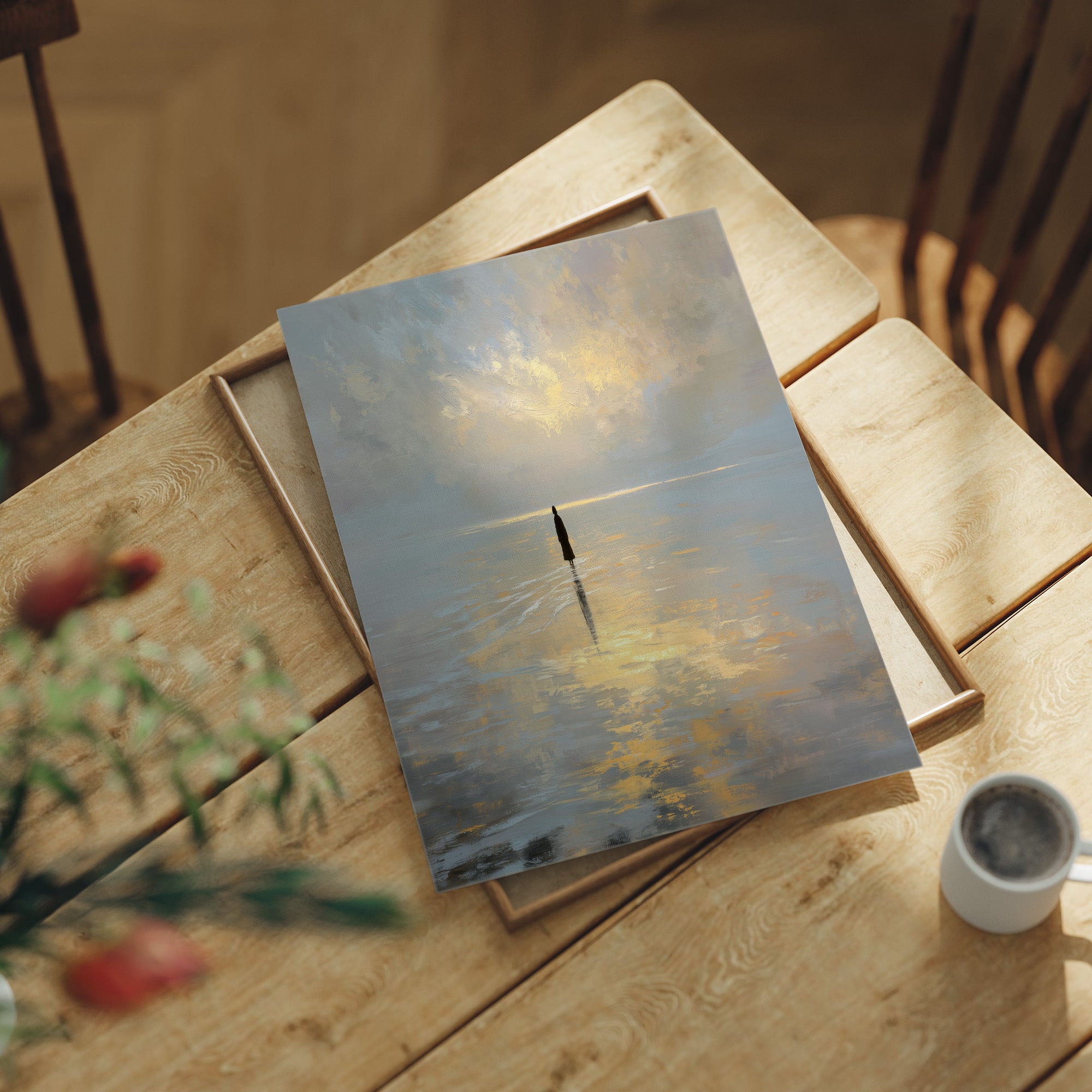 Solitude Walks Upon Golden Waters