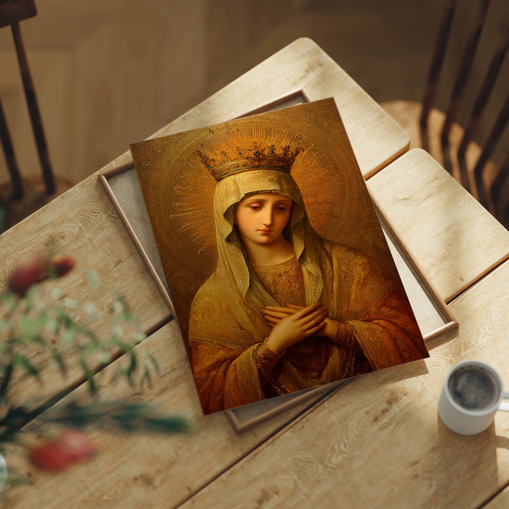Radiant Devotion in Golden Hues