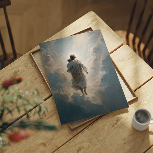 Celestial Journey Through Parted Clouds