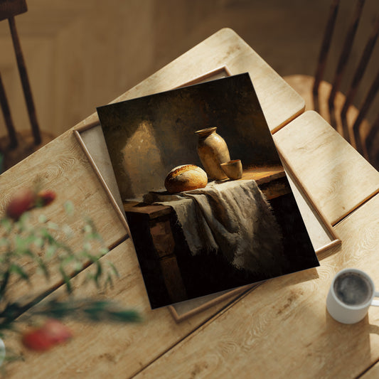 Humble Feast in Amber Light