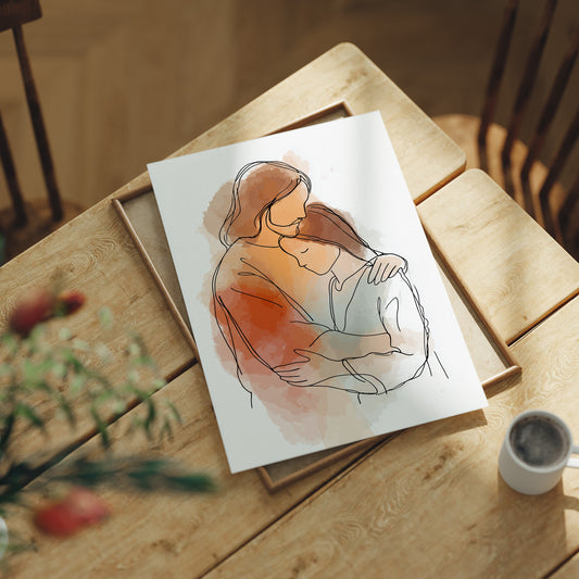 Tender Embrace Speaks Wordless Comfort