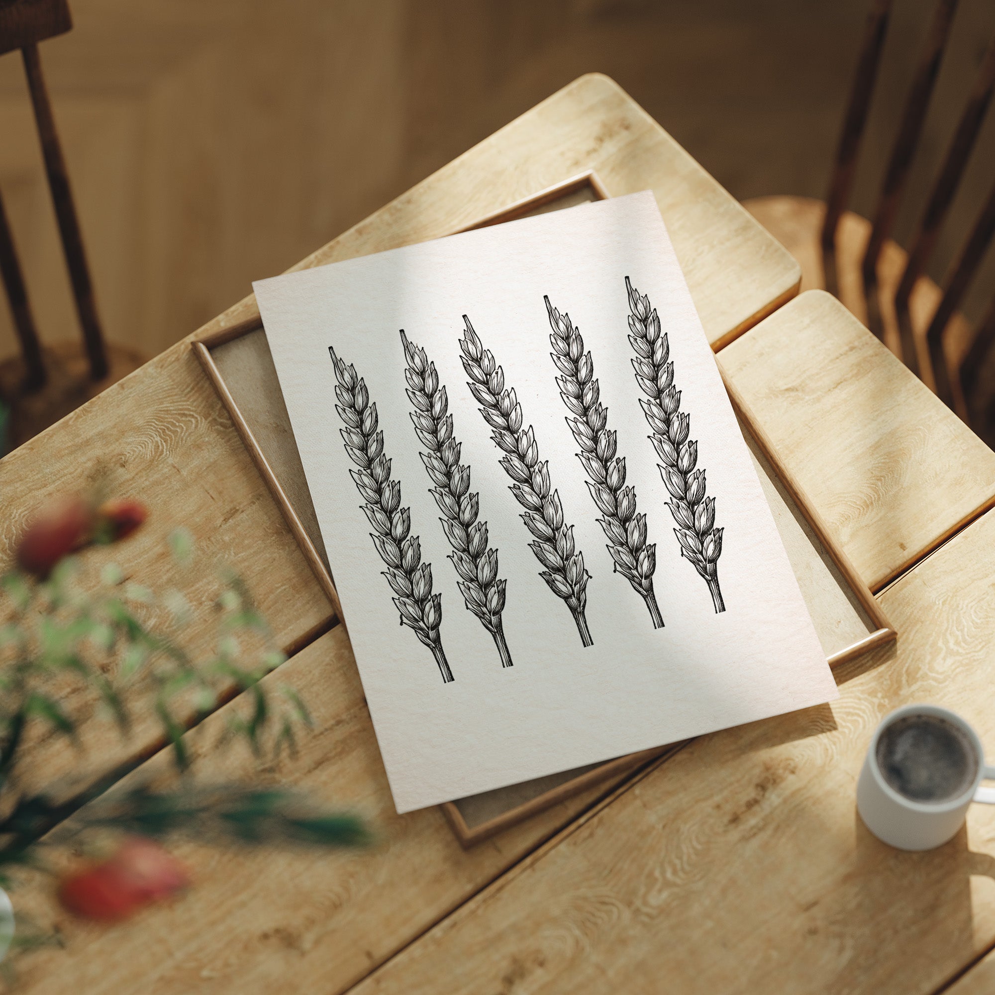 Wheat Stalks Stand in Silent Formation