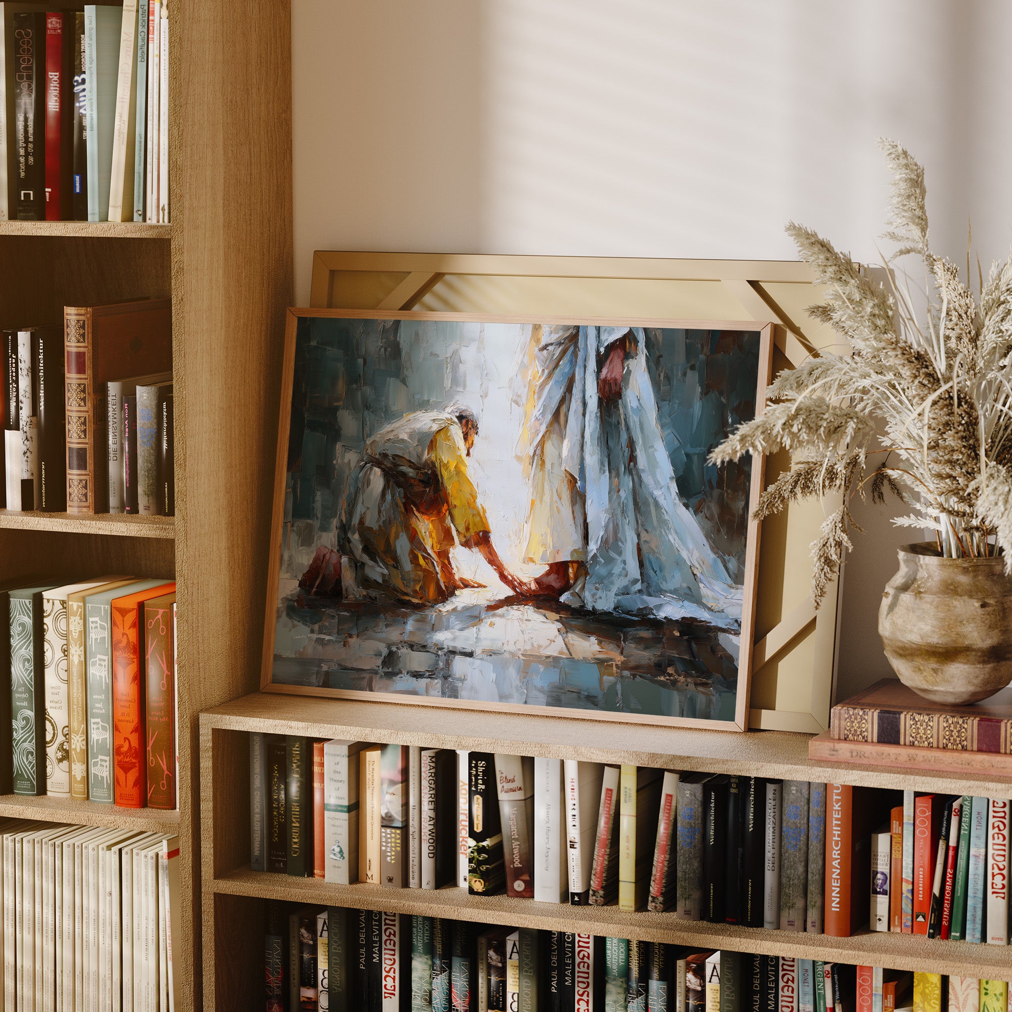 Sacred Devotion Through Impasto Light