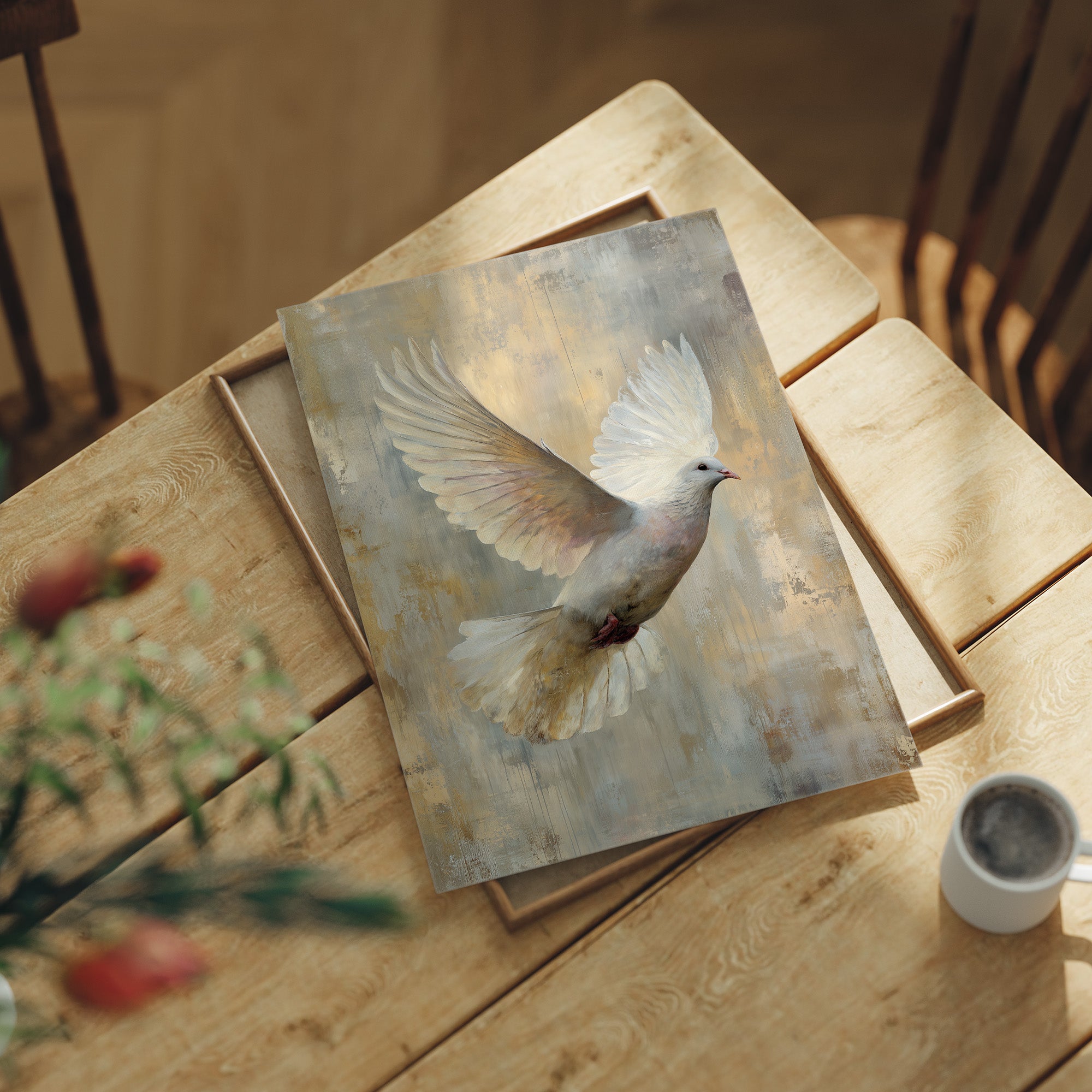 Celestial Messenger in Golden Light