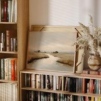 Whispered Reflections Across Ivory Marshlands