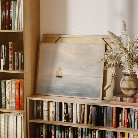 Solitude Sailing Through Ivory Waters