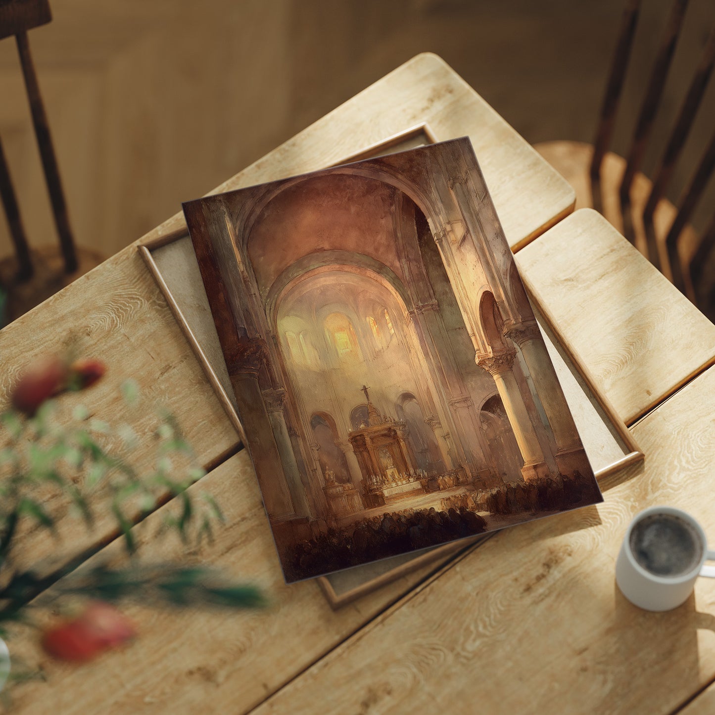 Divine Light Bathes Ancient Sanctuary