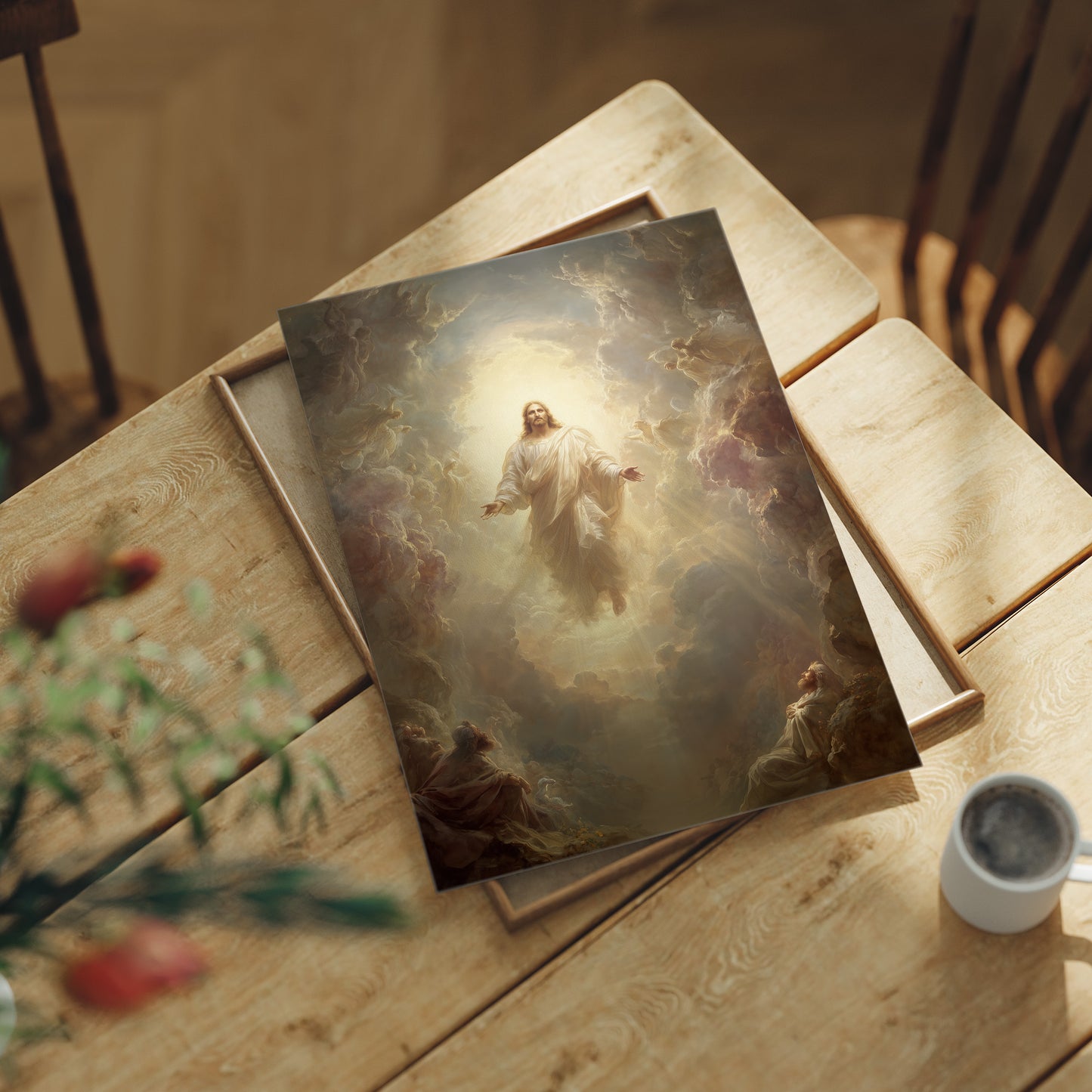 Divine Ascension Through Parted Heavens