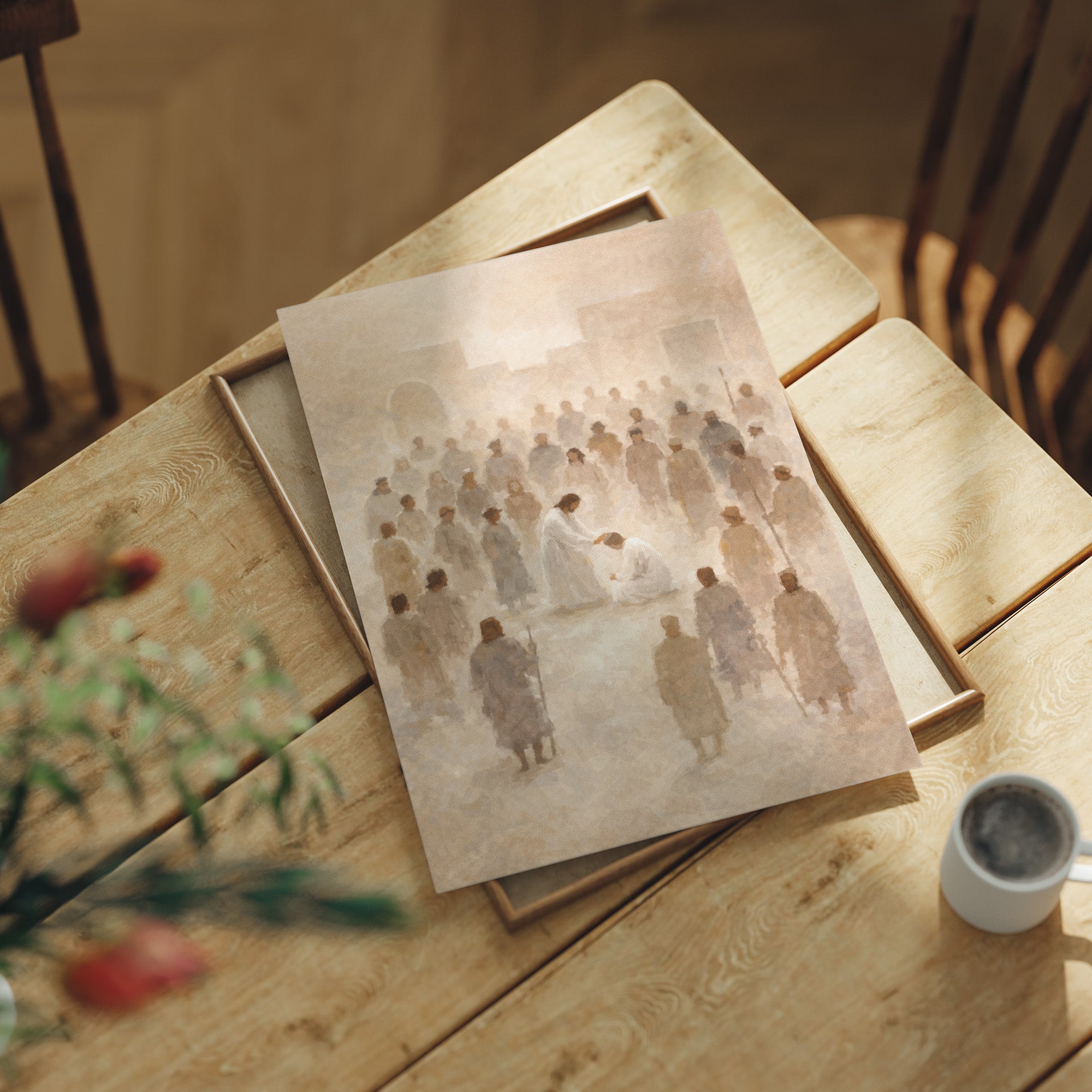 Ethereal Gathering in Luminous Mist