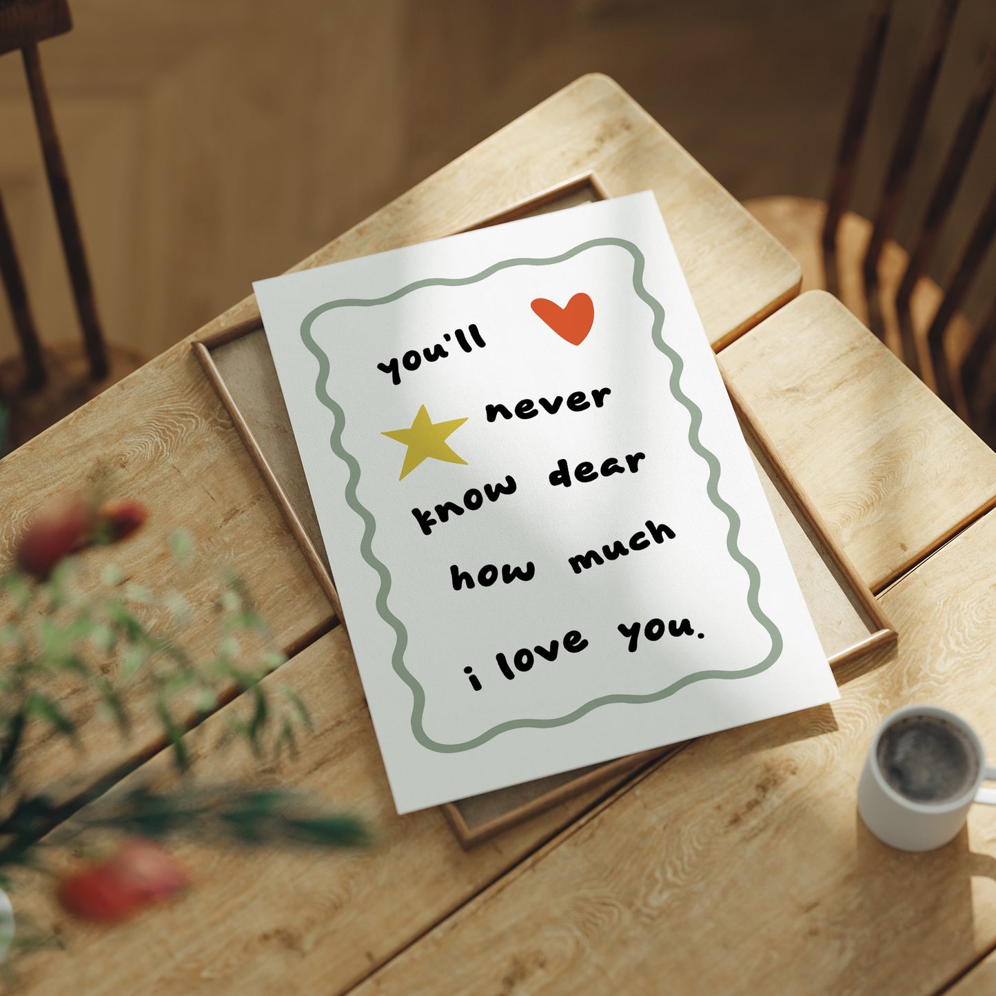 Whispered Affection In Sage Borders