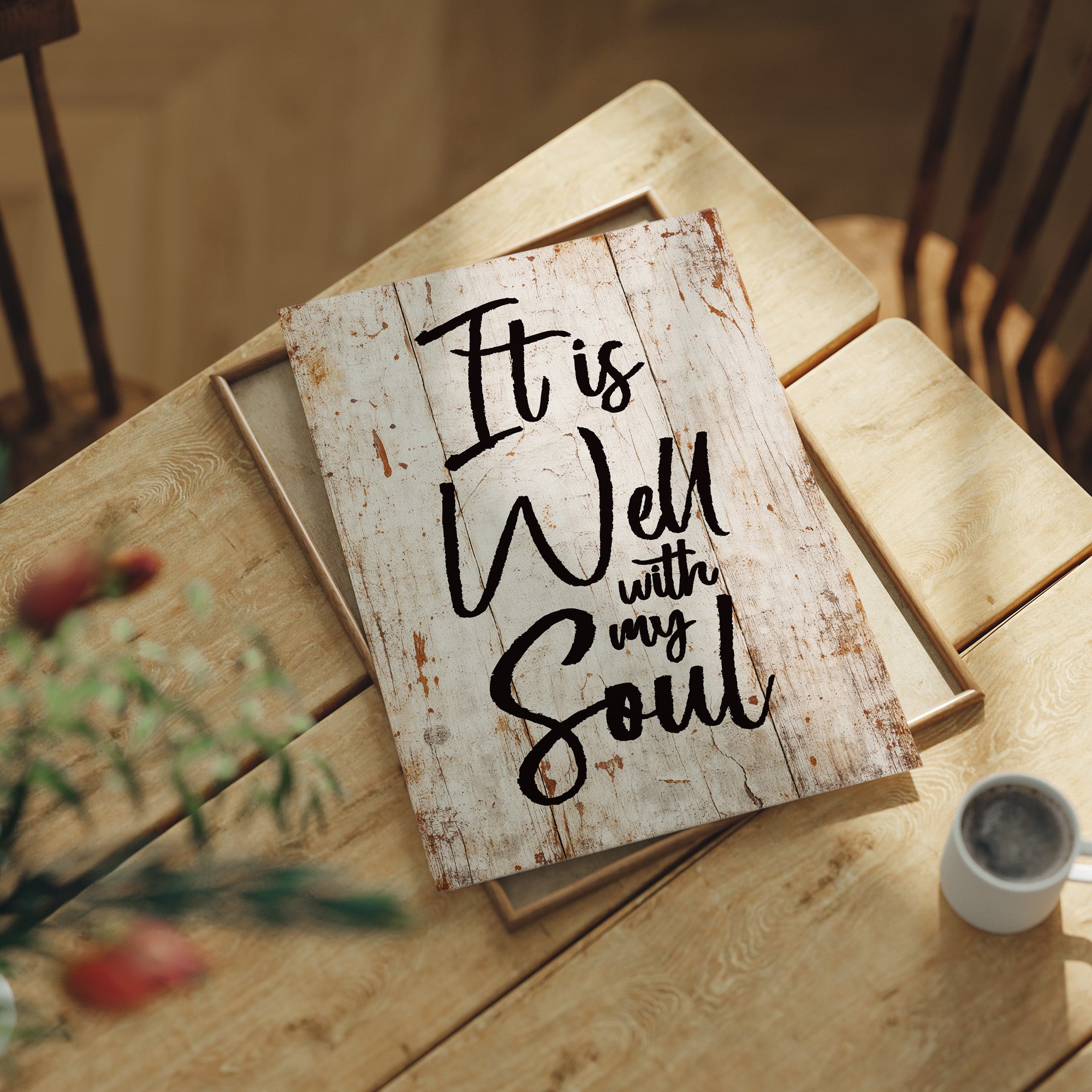 Rustic Affirmation Whispers Truth