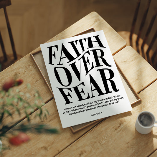 Typography Transcends Doubt Psalm 56:3-4