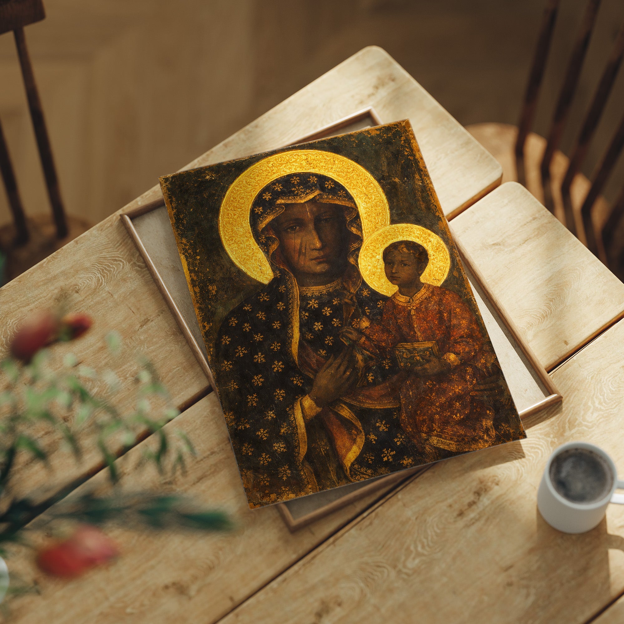 Byzantine Tears in Golden Halos