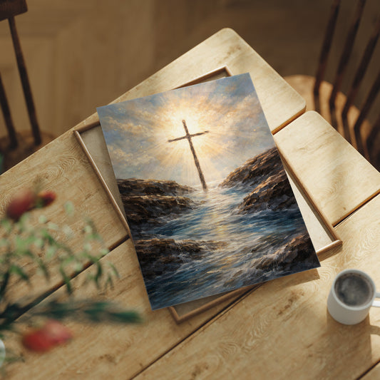 Radiant Faith Between Rocky Shores