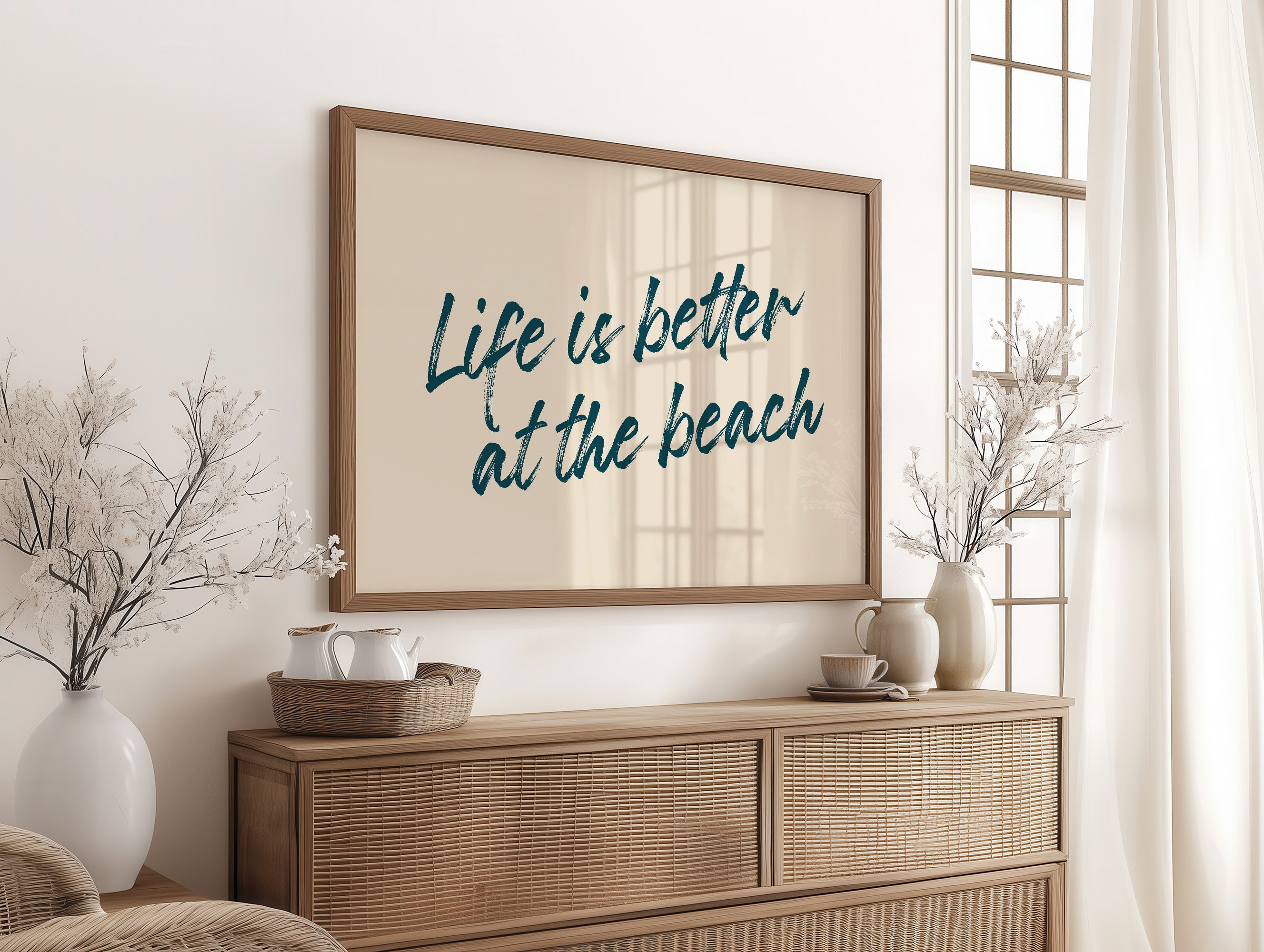 Coastal Wisdom in Brushed Teal