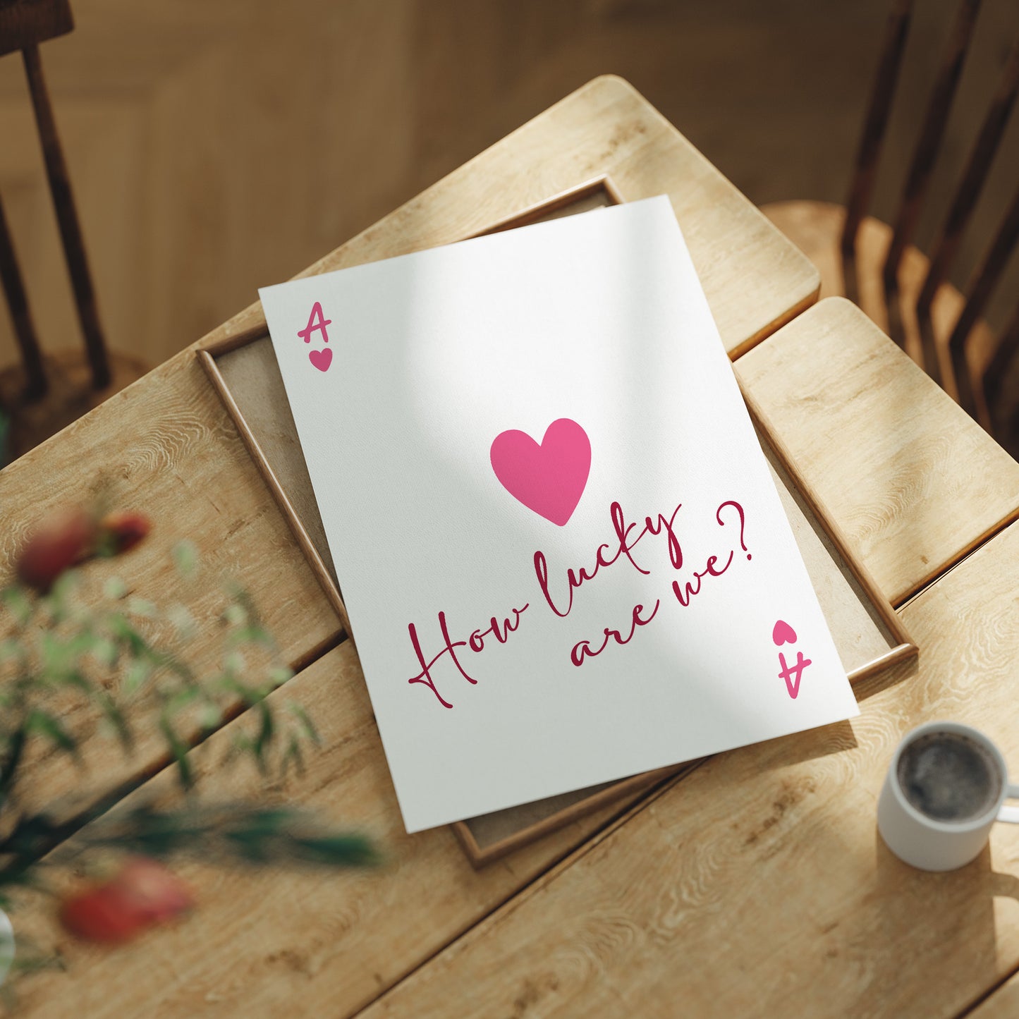 Ace of Hearts Whispers Gratitude