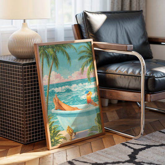 Coastal Bathtub Bliss: Paradise Reimagined
