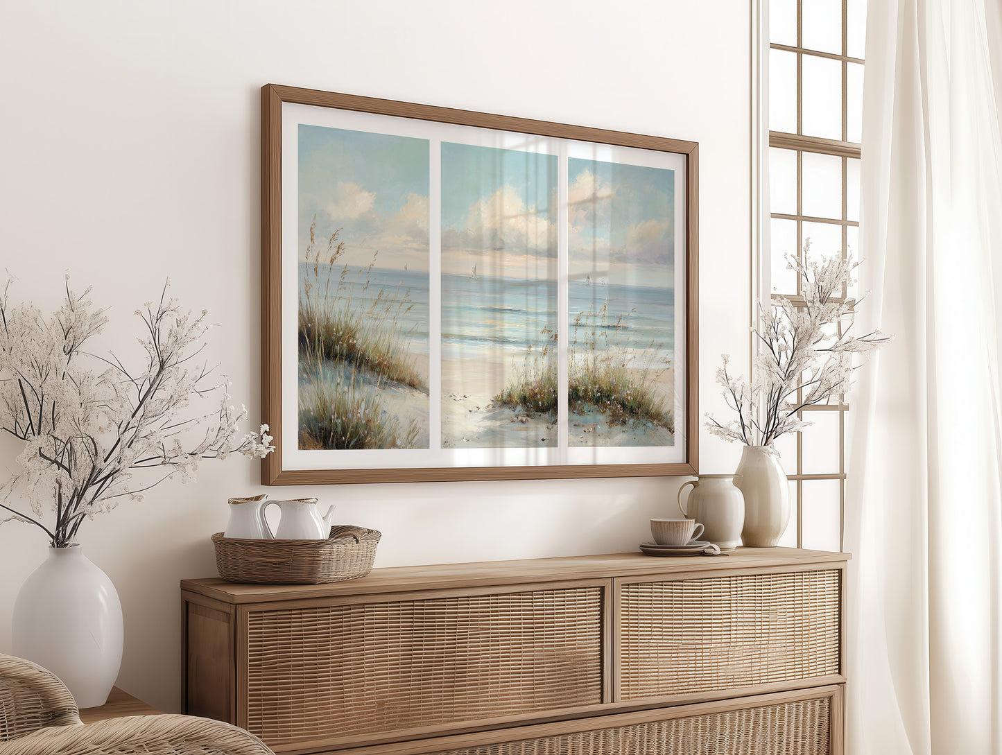 Where the Dunes Meet the Sea Triptych