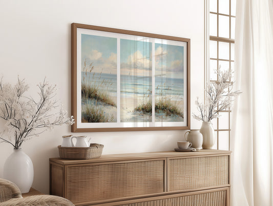 Where the Dunes Meet the Sea Triptych