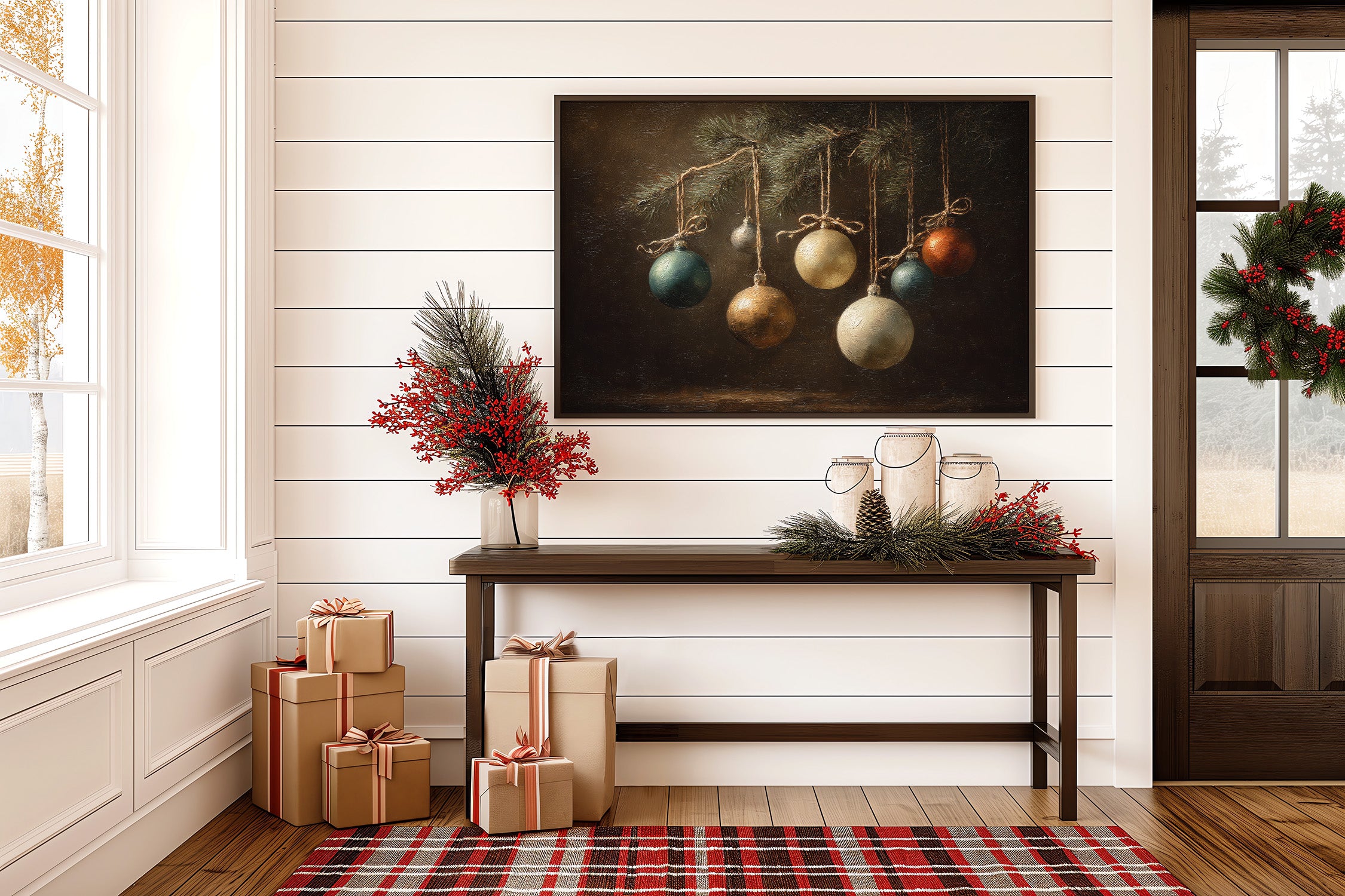 Still Life of Hanging Ornaments