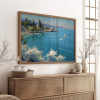Mediterranean Sailboats on Turquoise Shores