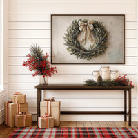 Evergreen Elegance Adorned With Silk