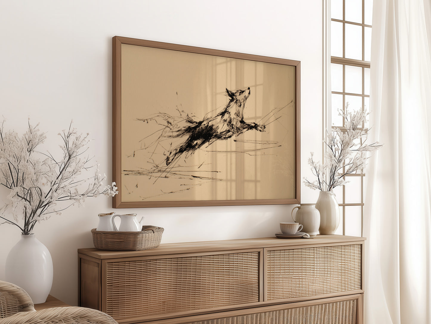 Wild Spirit Captured In Gestural Ink