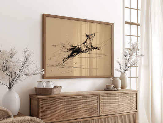 Wild Spirit Captured In Gestural Ink