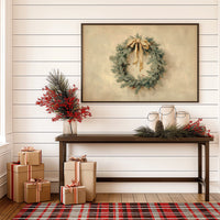 Evergreen Elegance in Warm Cream