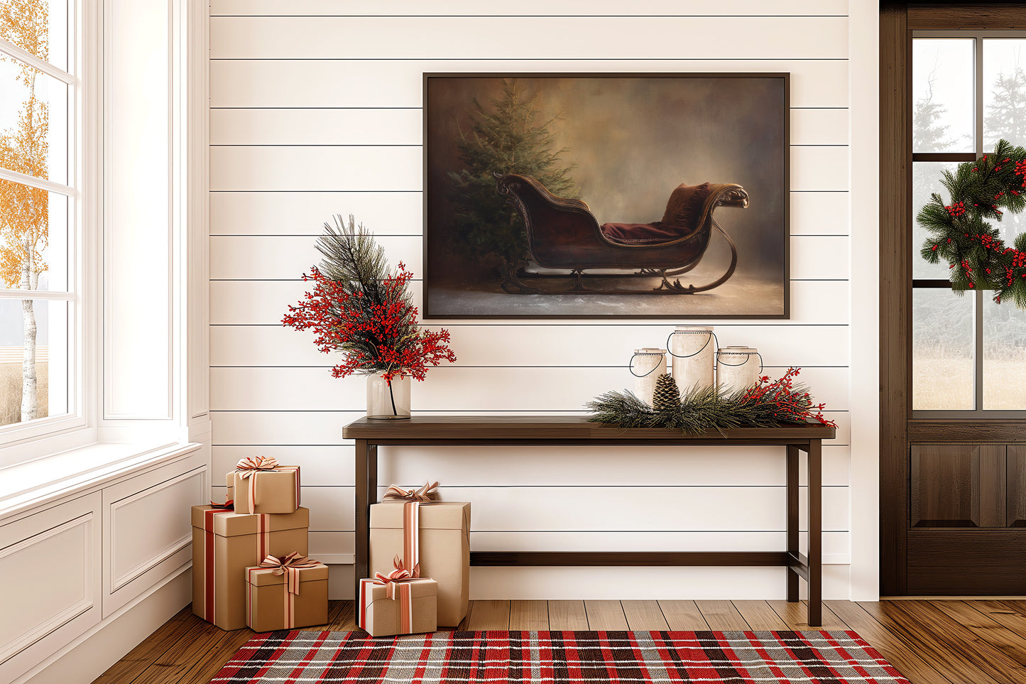 Yuletide Chariot Awaits December's Call