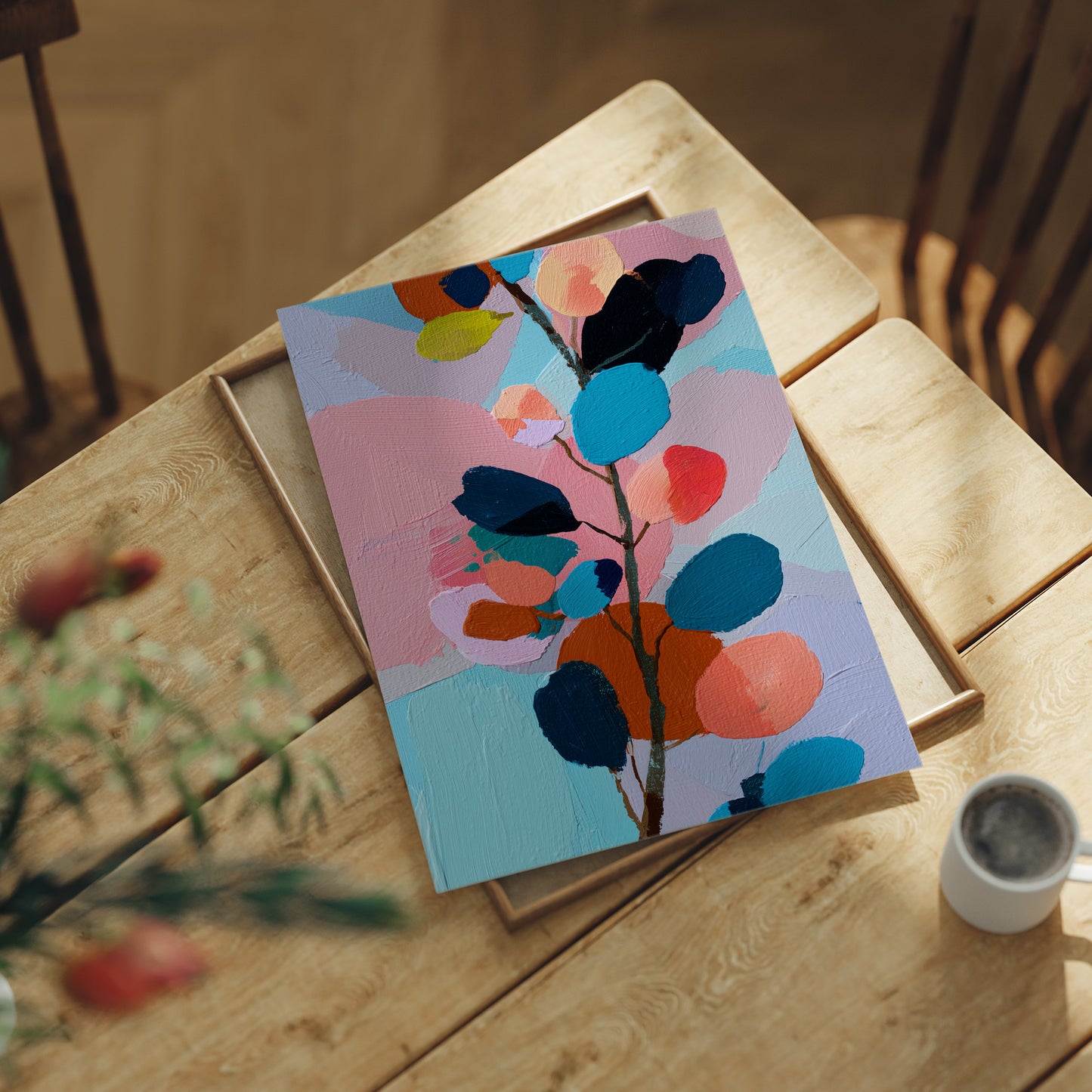 Abstract Botany in Pastel Symphony