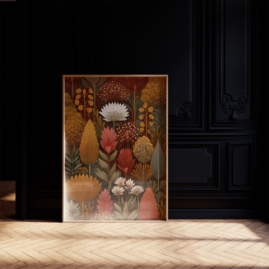 Autumnal Dreamscape: Flora in Warm Embrace