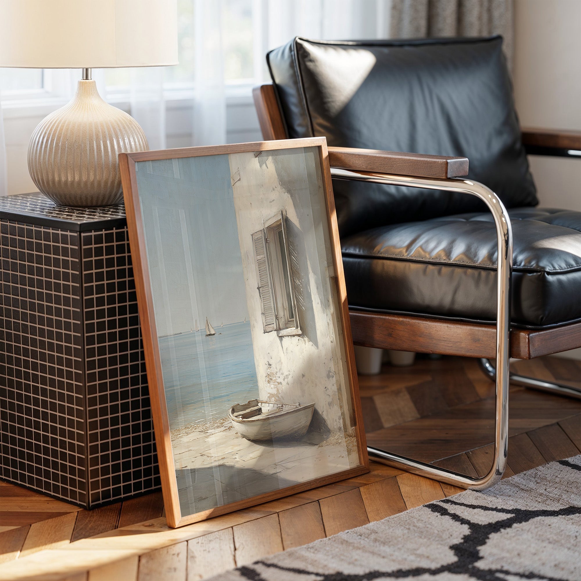 Mediterranean Whispers: Shoreline Solitude