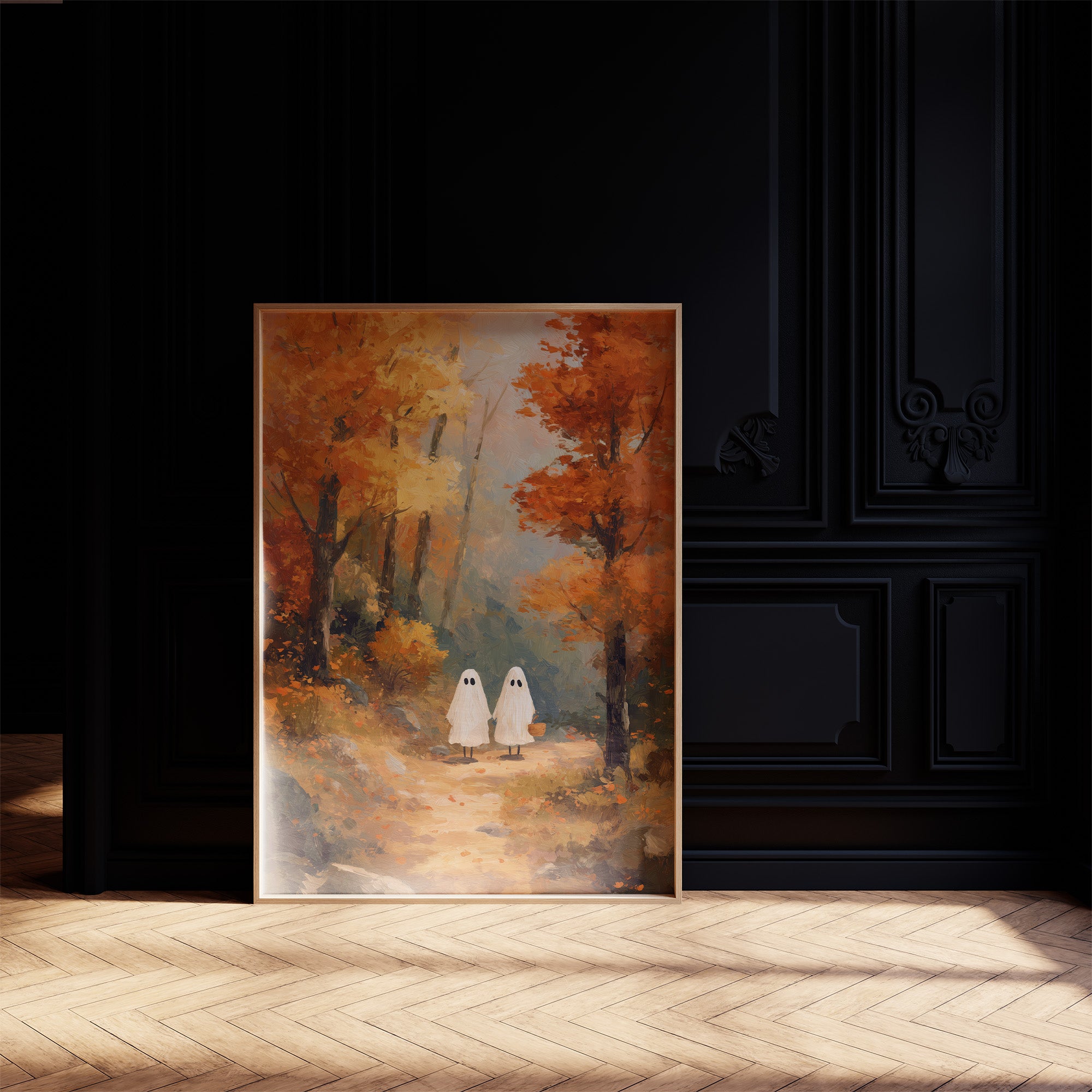 Spectral Wanderers in Autumn's Embrace
