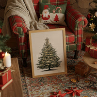 Luminous Evergreen: A Winter's Portrait