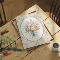 Pastoral Bouquet in Delicate Stitches