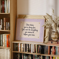 Lavender Statement: Slow Down, You’re Doing Fine