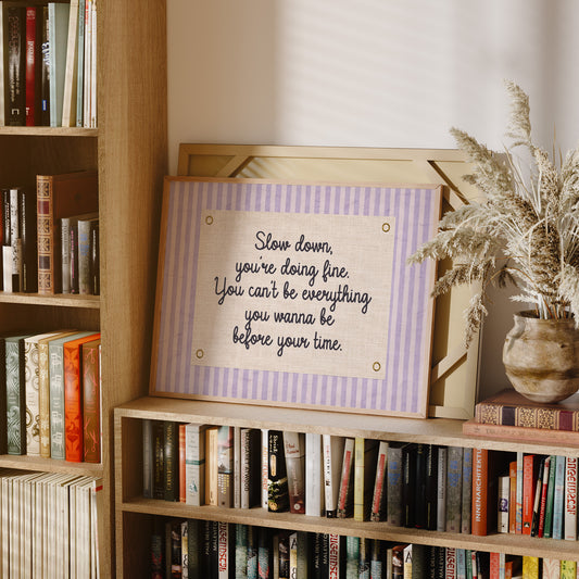 Lavender Statement: Slow Down, You’re Doing Fine