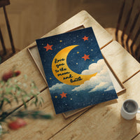 Celestial Promise in Midnight Blue