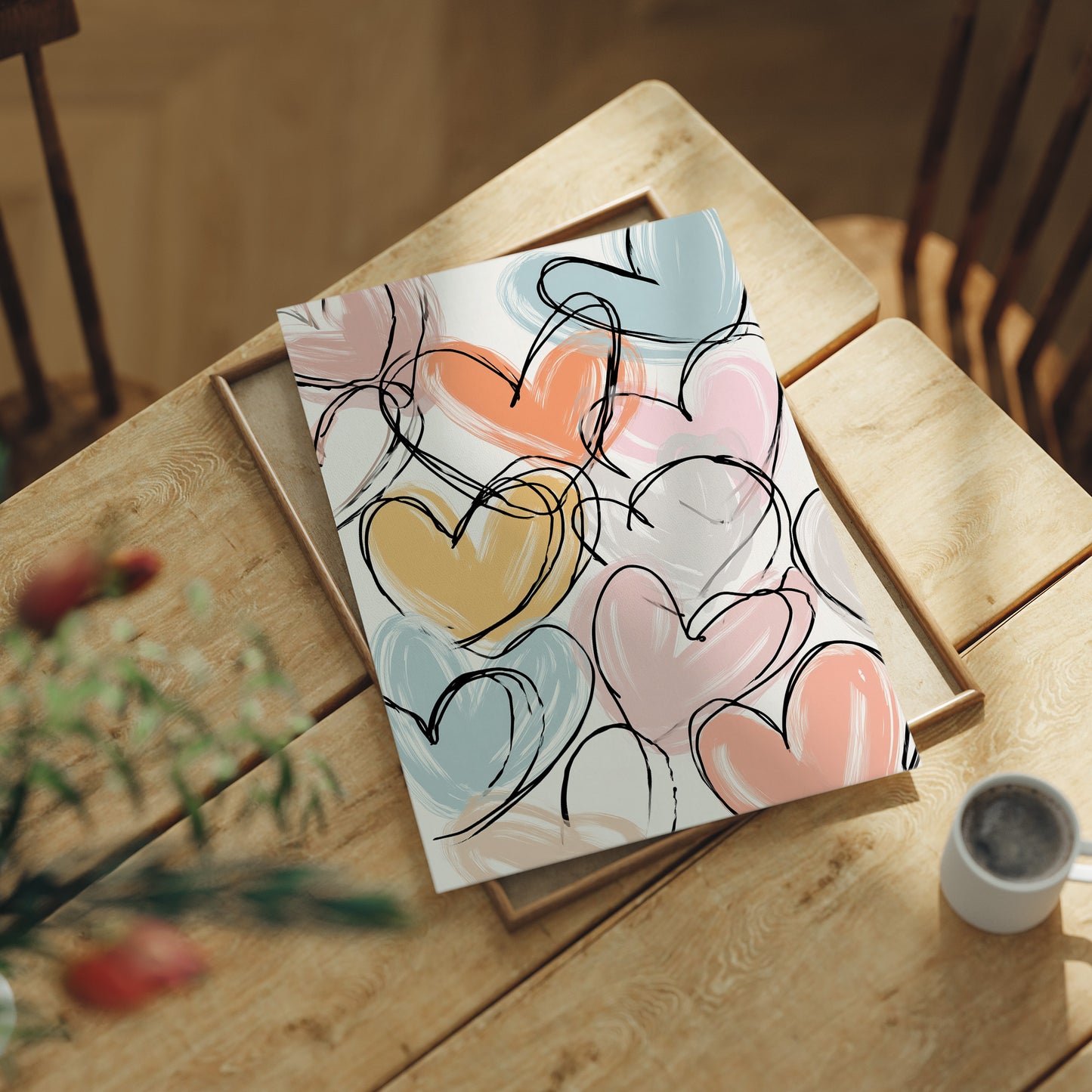 Pastel Hearts in Spontaneous Symphony
