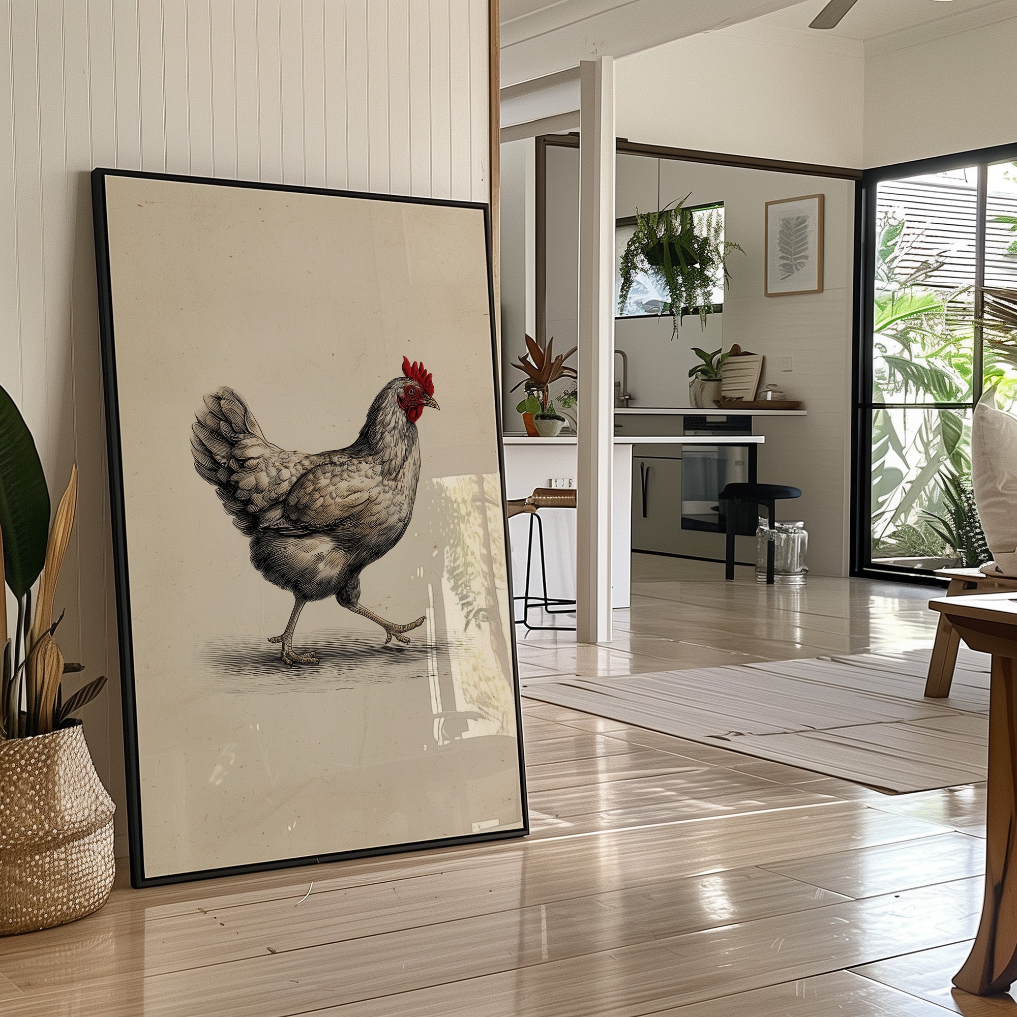 Pastoral Elegance: The Farmyard Patrol