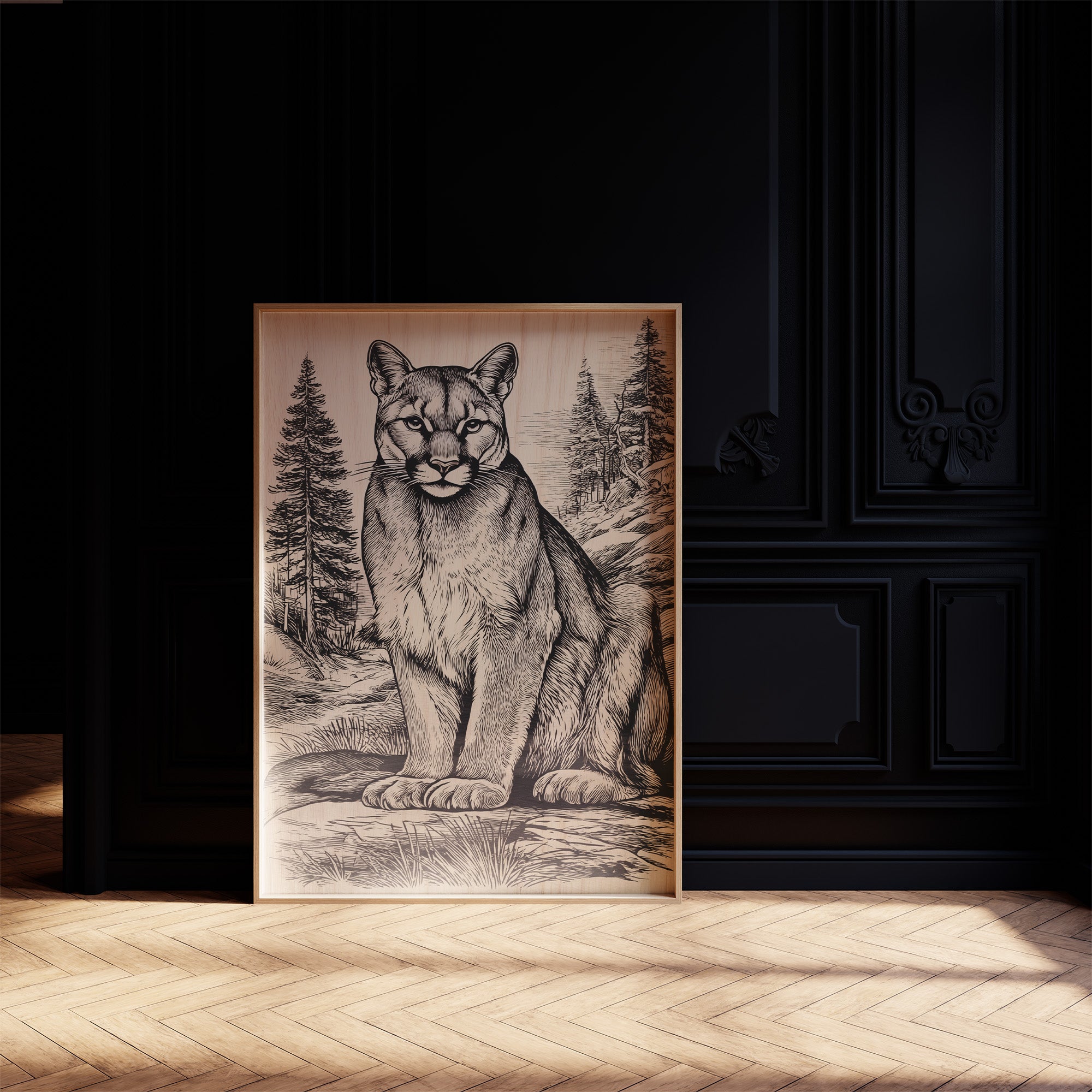 A Mountain Lion's Quiet Vigil