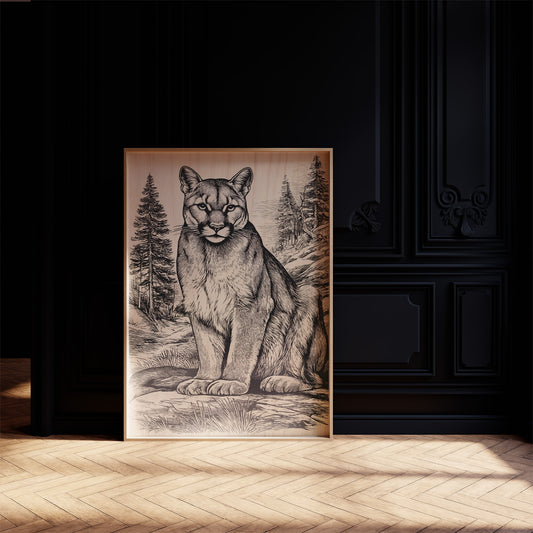 A Mountain Lion's Quiet Vigil