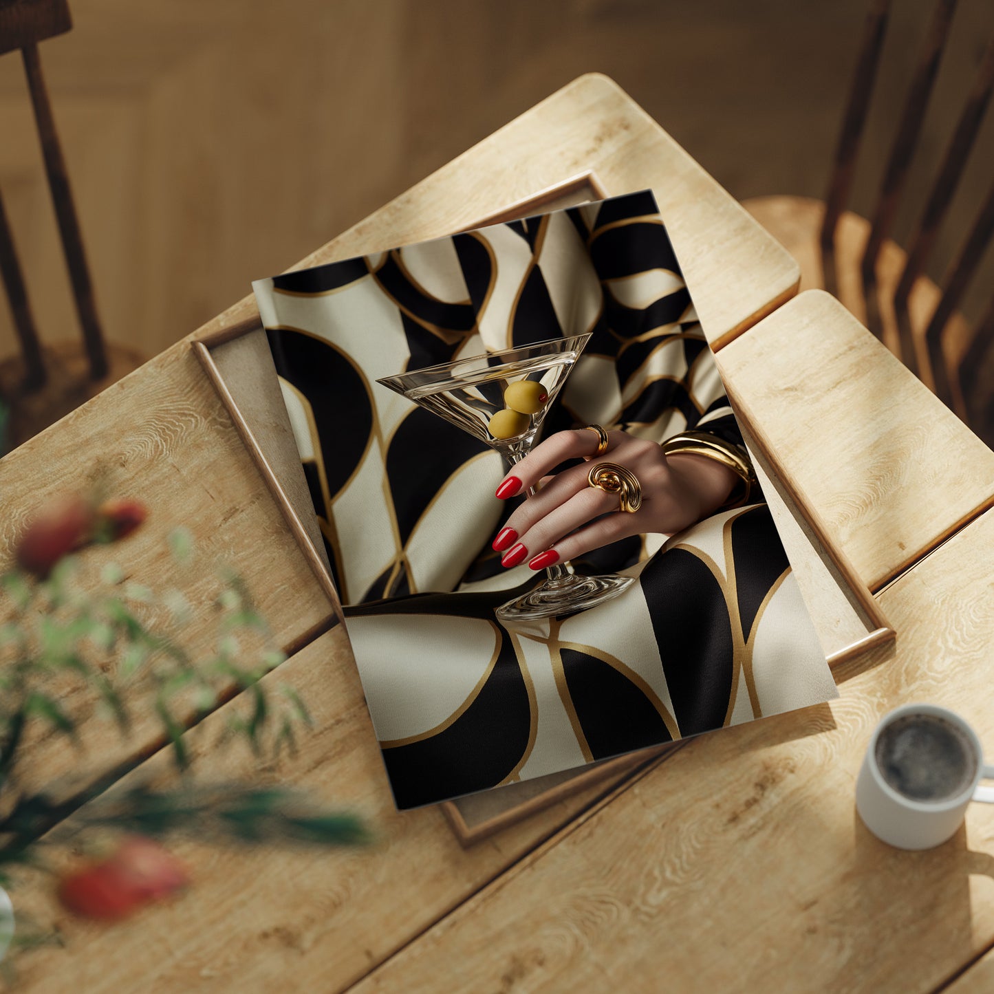 Gilded Elegance: Martini Moment