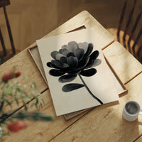 Monochrome Bloom in Shadowed Elegance