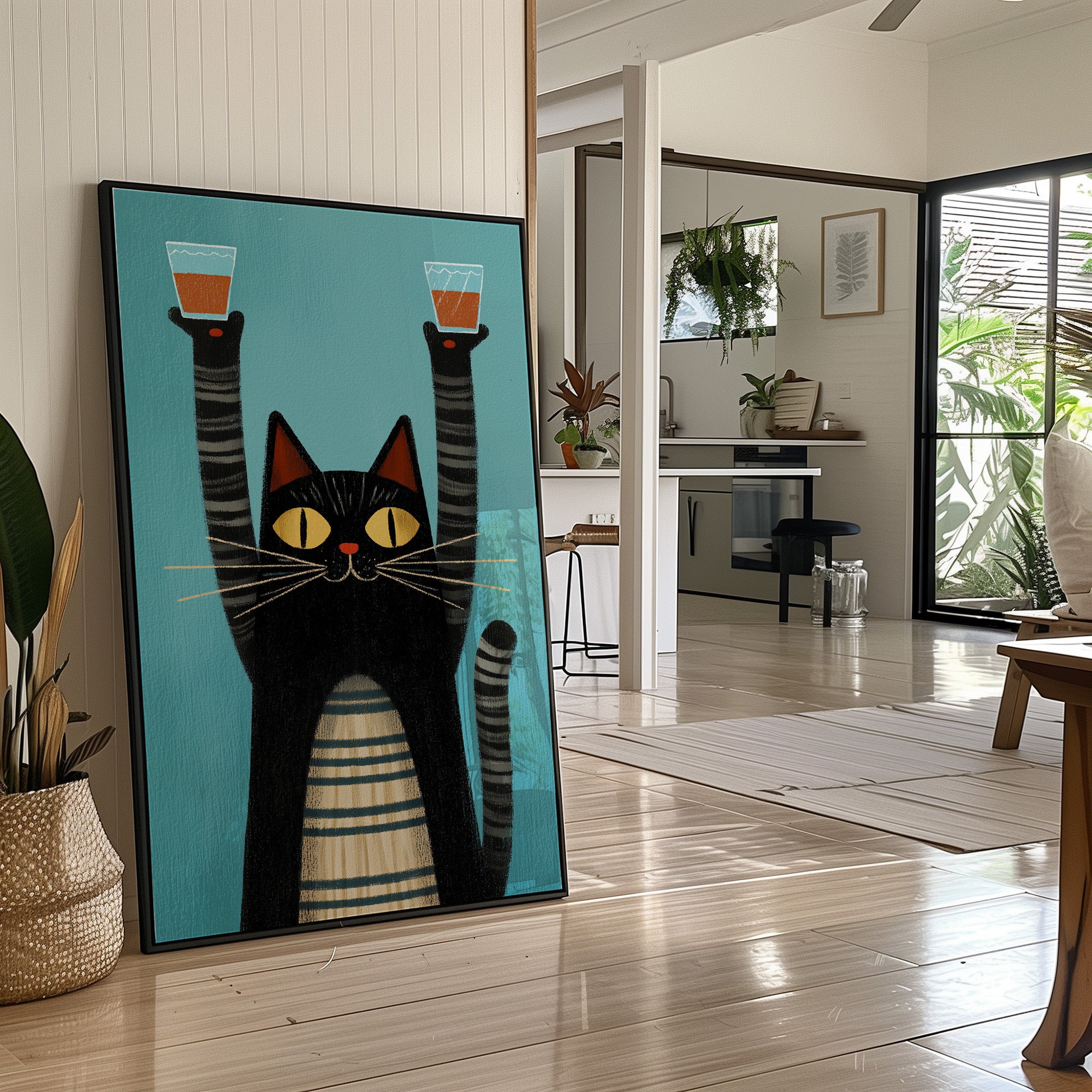 Feline Festivities: A Toast to Mischief